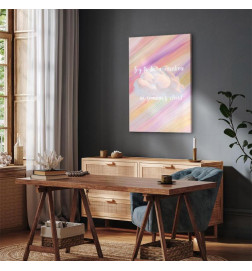 Leinwandbild - Try to Be a Rainbow (1 Part) Vertical