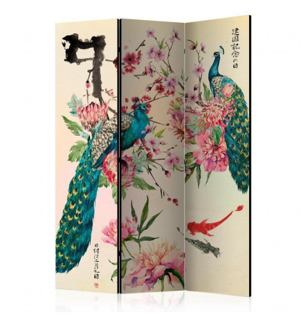 Room Divider - Peacock Love