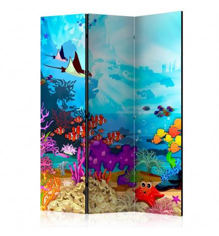Paravent 3 volets - Colourful Fish [Room Dividers]