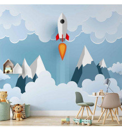 Mural de parede - Rocket in the Clouds