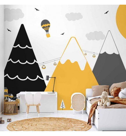 Fotobehang - Adventure in the Mountains