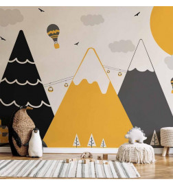 Fotobehang - Adventure in the Mountains