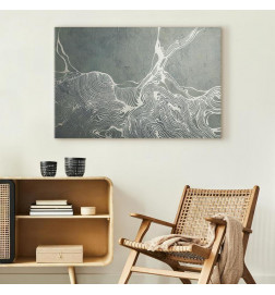 Schilderij - Harmony of Lines (1 Part) Wide