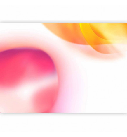 Fototapetas - Abstraction - Pink Planet Closest to the Sun on a Light Sky Background