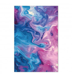 Taulu - Night Flows - Abstract Waves in Shades of Blue and Violet