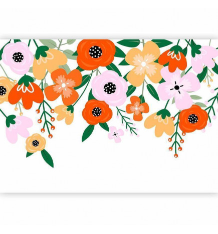 Wall Mural - Colorful Bloom - First Variant