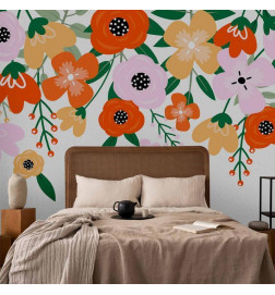 Wall Mural - Colorful Bloom - First Variant
