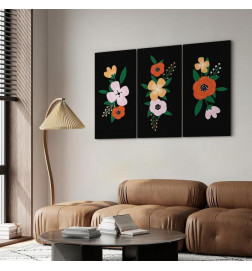 Canvas Print - Colorful Bloom (3 Parts)