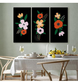 Canvas Print - Colorful Bloom (3 Parts)