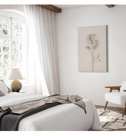 Schilderij - Harmonious Rose (1 Part) Vertical