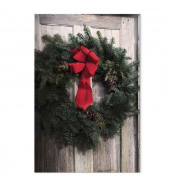 Canvas Print - Christmas Wreath (1 Part) Vertical