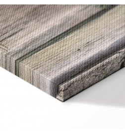 Schilderij - Christmas Wreath (1 Part) Vertical