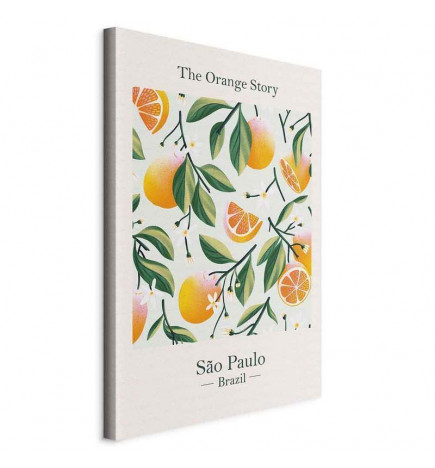 Canvas Print - The Orange Story (1 Part) Vertical