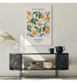 Canvas Print - The Orange Story (1 Part) Vertical