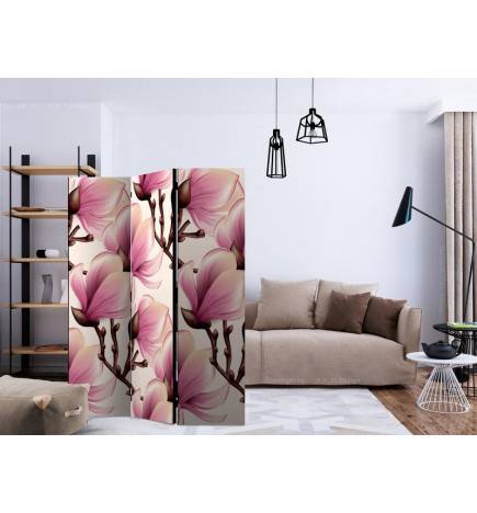 3-teiliges Paravent - Blooming Magnolias [Room Dividers]