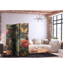 Sirm - In the Botanical Garden - Flowers Birds and Butterflies - Colorful Illustration