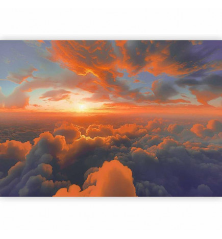 Carta da parati - When Dawn Tickles the Clouds: A Spectacle of Colors on the Morning Sky
