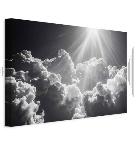 Quadro - Hope in the Clouds: Inspiring Rays of the Sun – Awaken Emotions