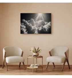 Canvas Print - Hope in the Clouds: Inspiring Rays of the Sun – Awaken Emotions