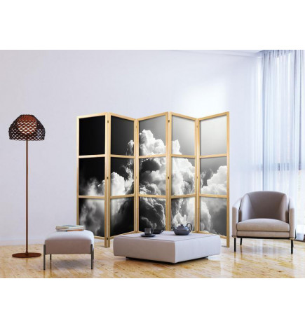 Biombo japonés - Clouds Like from Dreams: Let the Sun Illuminate Your Day – A Visual Feast