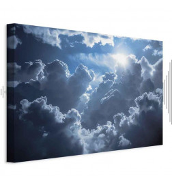Canvas Print - Animated Scenery: The Sun Battling with Clouds