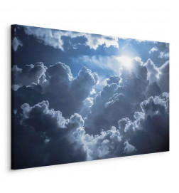 Schilderij - Animated Scenery: The Sun Battling with Clouds