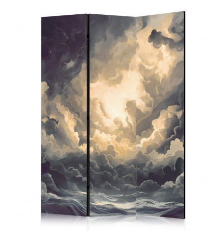 Paravento - Epic Play of Light: The Sun Battling for Dominance Over the Clouds