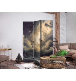 Room Divider - Epic Play of Light: The Sun Battling for Dominance Over the Clouds