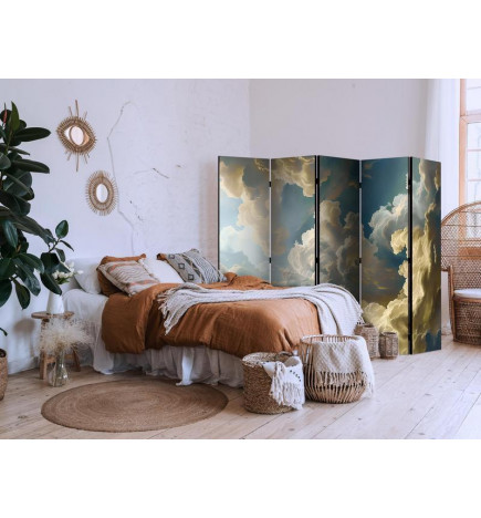 Room Divider - Sun and Shadows: A Theatrical Nature Display High Above the Earth