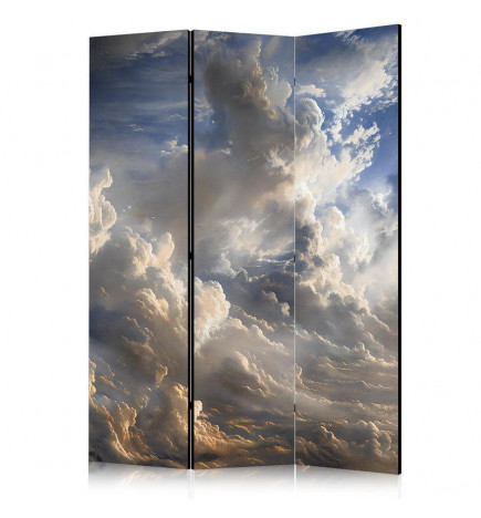 Room Divider - Golden Reflections on Clouds Foretelling Dusk