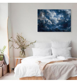 Schilderij - Astronomical Wonders: Clouds and Stars in Harmonious Combination