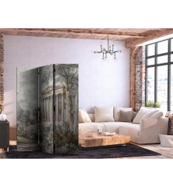 Biombo - Antique Landscape - Greek Temple on a Hill Among Lush Vegetation