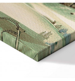 Glezna - Landscape with Green Fields and Trees Tuscan Sunny View