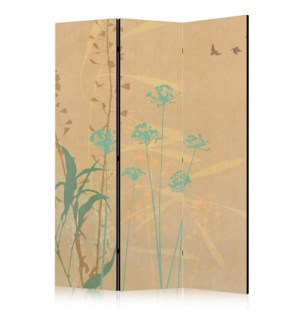 Sirm - Tiny Bird - Colorful Grasses in Golden Shades of Sunset