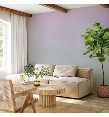 Fotomural - Pastel Gradient - Transition of Colors from Violet to Mint