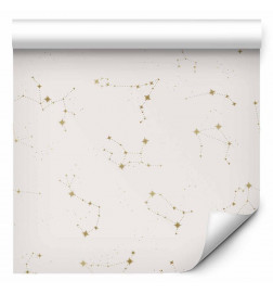 Papel pintado - Star Map - Delicate Constellations in Warm Shades