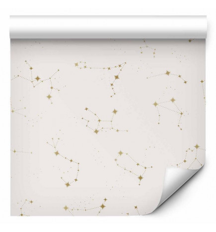Papel pintado - Star Map - Delicate Constellations in Warm Shades
