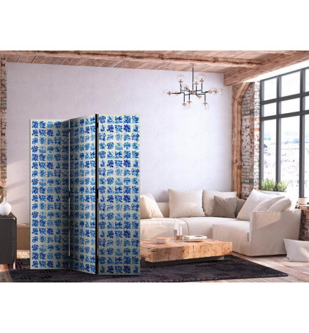 Vouwscherm - Ceramic Tiles - Traditional Portuguese Blue Tiles Azulejos