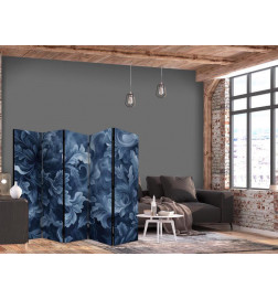 Pertvara - Abstract Ornaments - Dark Blue Victorian Leaves