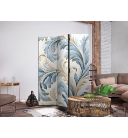 Sirm - Baroque Ornaments in Light Creamy Blue Colors