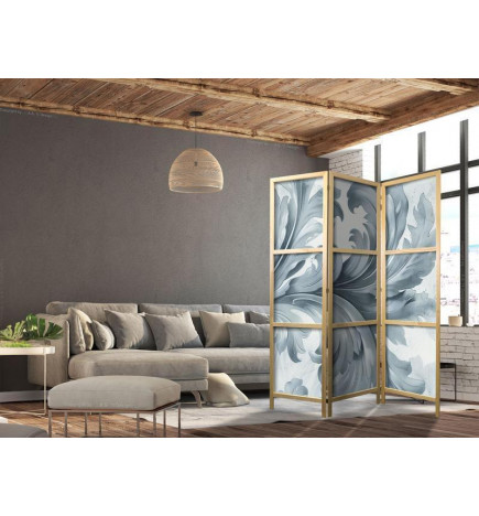 Paravento giapponese - Botanical Motif with Leaves and Vines in Sandy Colors