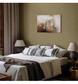 Canvas Print - Herons on the Hunt (1 Part) Wide