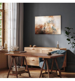 Canvas Print - Herons on the Hunt (1 Part) Wide