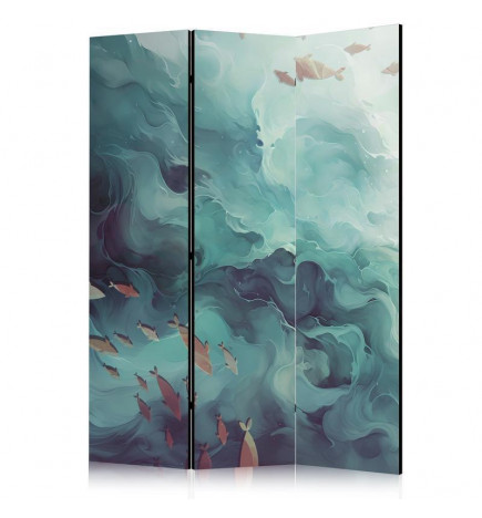Španska stena - Three Schools of Fish - Fish in Muted Colors Swimming in Groups in Oceanic Depths