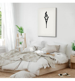 Schilderij - Torch Shaped Like an Inverted Eiffel Tower