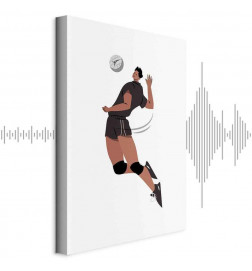Canvas Print - Volleyball Player on a White Background - Illustration