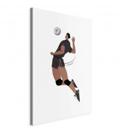 Canvas Print - Volleyball Player on a White Background - Illustration