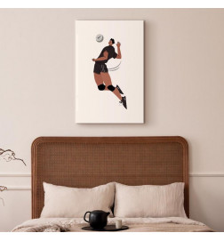 Paveikslas - Volleyball Player on a White Background - Illustration
