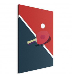 Tableau - Table Tennis - Racket and Ball on the Table