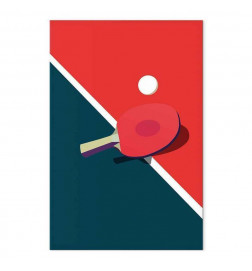 Glezna - Table Tennis - Racket and Ball on the Table